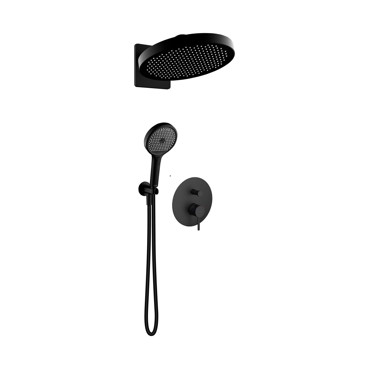 Set Kopfbrause Oltens Regna 37009300, Badewannen- und Duscharmatur Oltens Molle 34100300, 39403300, 37109300, 39304300, 37200300