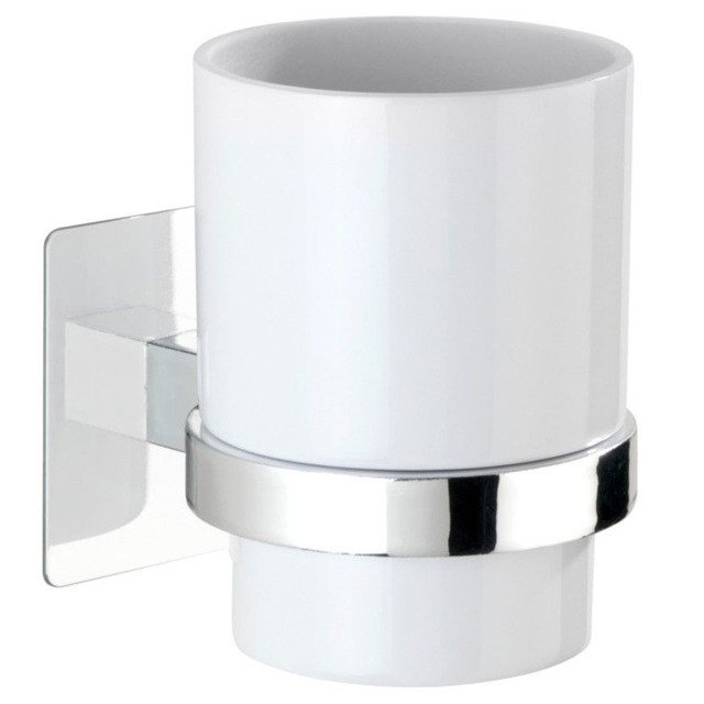 Wenko Turbo-Loc Quadro Ed. Zahnputzbecher weiß 23847800