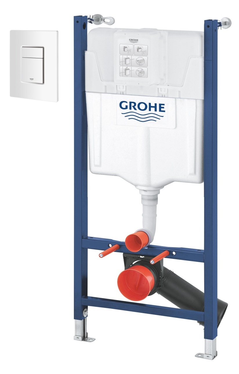 Set Unterputzrahmen Grohe Solido 38971000, Betätigungsplatte Grohe Skate 38732SH0