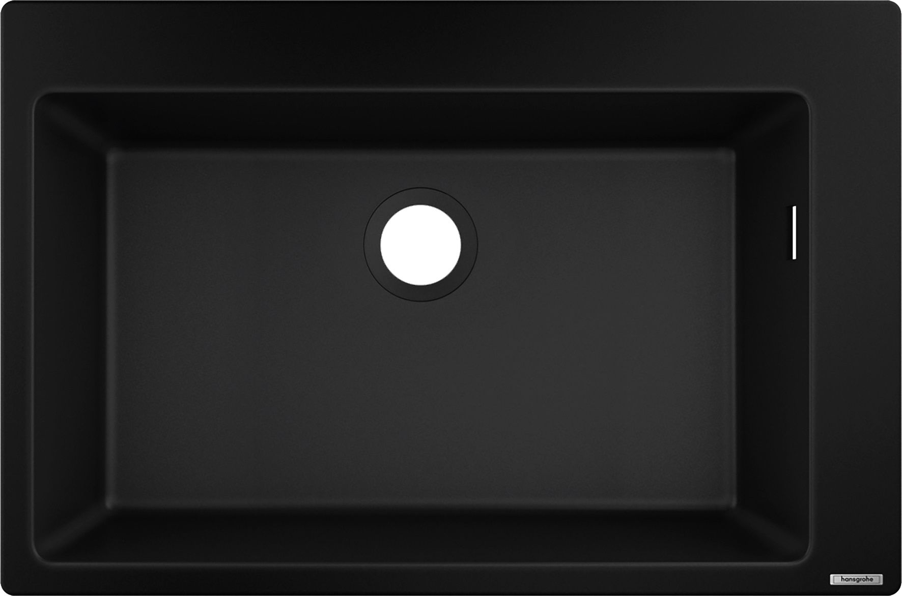 Hansgrohe S 51 granitspüle 77x51 cm schwarz 43313170