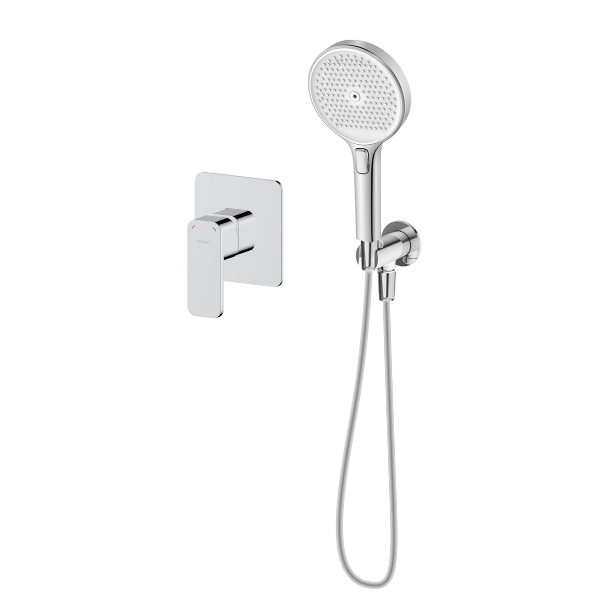 Set Duschbatterie Oltens Hadsel 33106100, Handbrause Oltens Luva EasyClick 37109100, 39304100, 37200100
