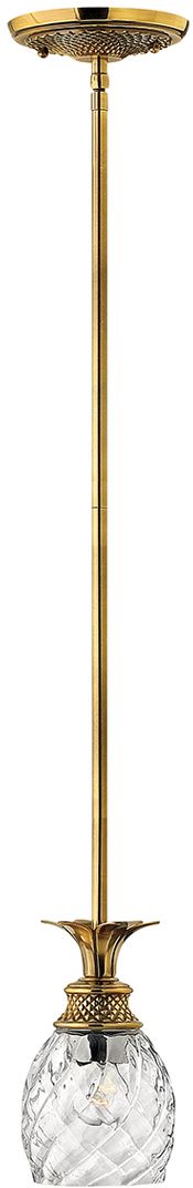 Elstead Lighting Plantation Pendelleuchte 1x60 W messing HK-PLANTATION-MP-BB