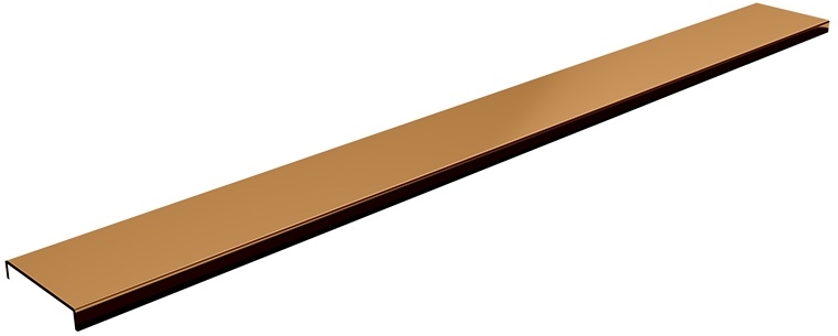 Schedpol Base Copper Shine Range Abdeckung Linienablauf 90 cm kupferrot 10.053/DPMP