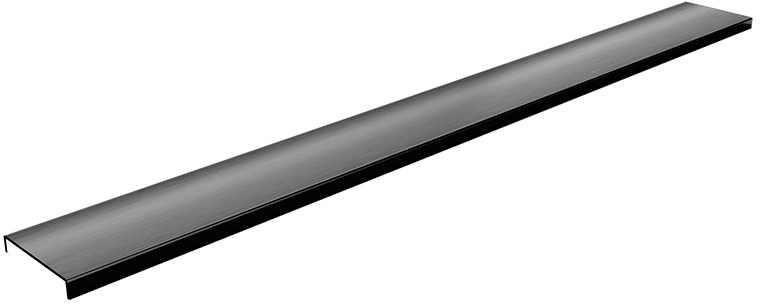 Schedpol Base Graphite Brushed Range Abdeckung Linienablauf 60 cm Graphit 10.050/DPGS