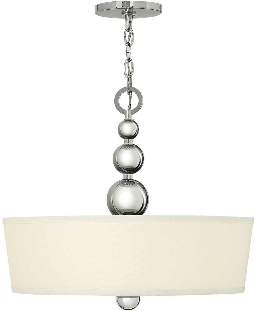 Elstead Lighting Zelda Pendelleuchte 3x60 W nickel HK-ZELDA-P-B-PN