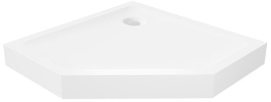 New Trendy Mild Fünfeckige Duschwanne 90x90 cm weiß B-0603