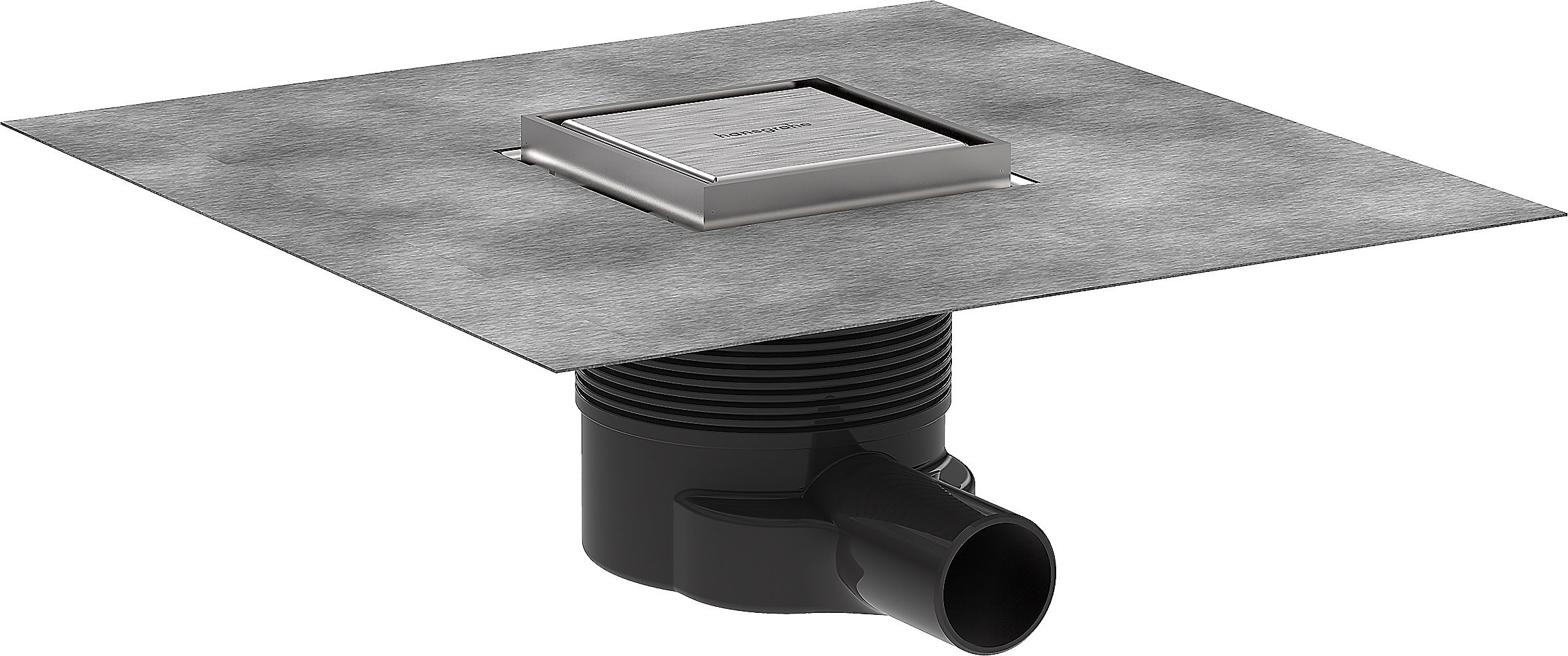 Hansgrohe RainDrain Brilliance Duschrinne 10 cm stahl 56250800