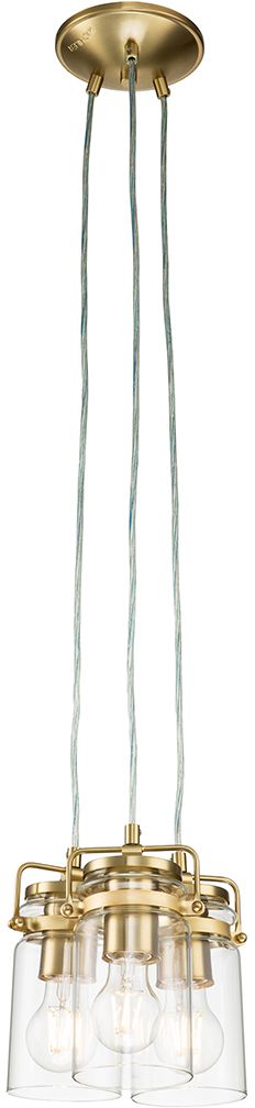 Elstead Lighting Brinley Pendelleuchte 3x60 W messing KL-BRINLEY3-BB