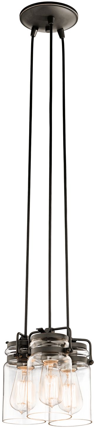 Elstead Lighting Brinley Pendelleuchte 3x60 W braun KL-BRINLEY3-OZ