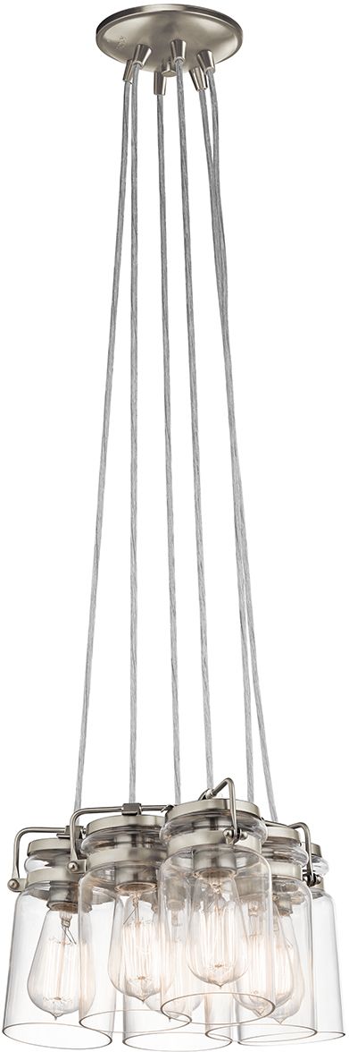 Elstead Lighting Brinley Pendelleuchte 6x60 W nickel KL-BRINLEY6-NI