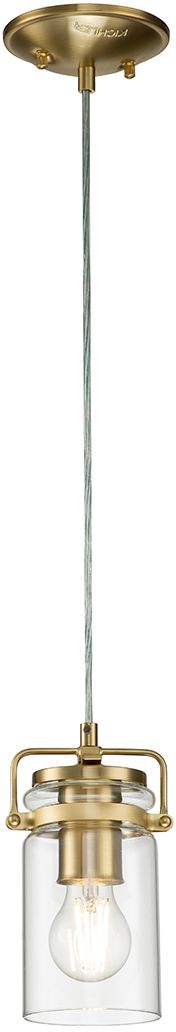 Elstead Lighting Brinley Pendelleuchte 1x60 W messing KL-BRINLEY-MP-BB