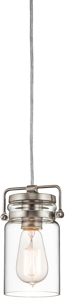 Elstead Lighting Brinley Pendelleuchte 1x60 W nickel KL-BRINLEY-MP-NI