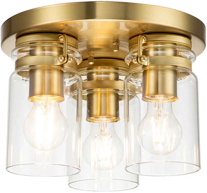 Elstead Lighting Brinley Deckenlampe 3x60 W messing KL-BRINLEY-F-BB