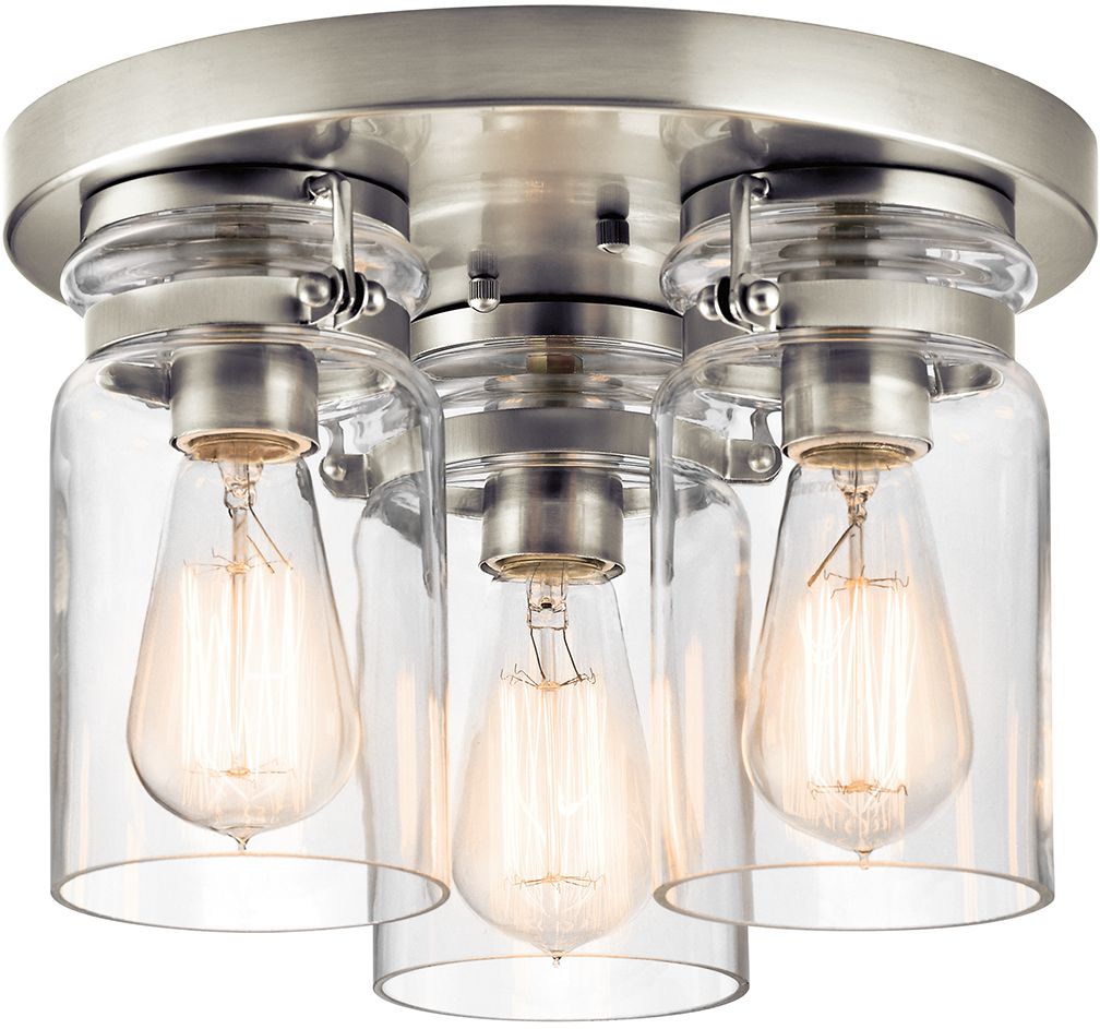 Elstead Lighting Brinley Deckenlampe 3x60 W nickel KL-BRINLEY-F-NI