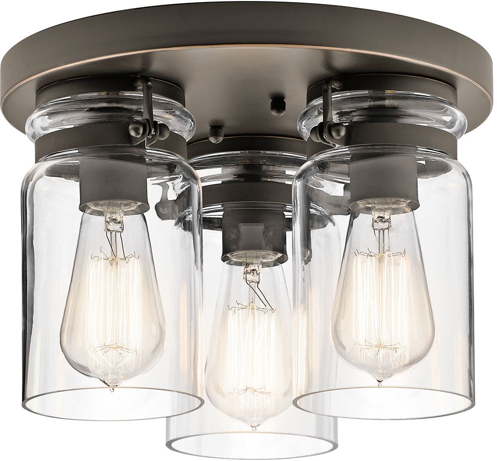 Elstead Lighting Brinley Deckenlampe 3x60 W braun KL-BRINLEY-F-OZ