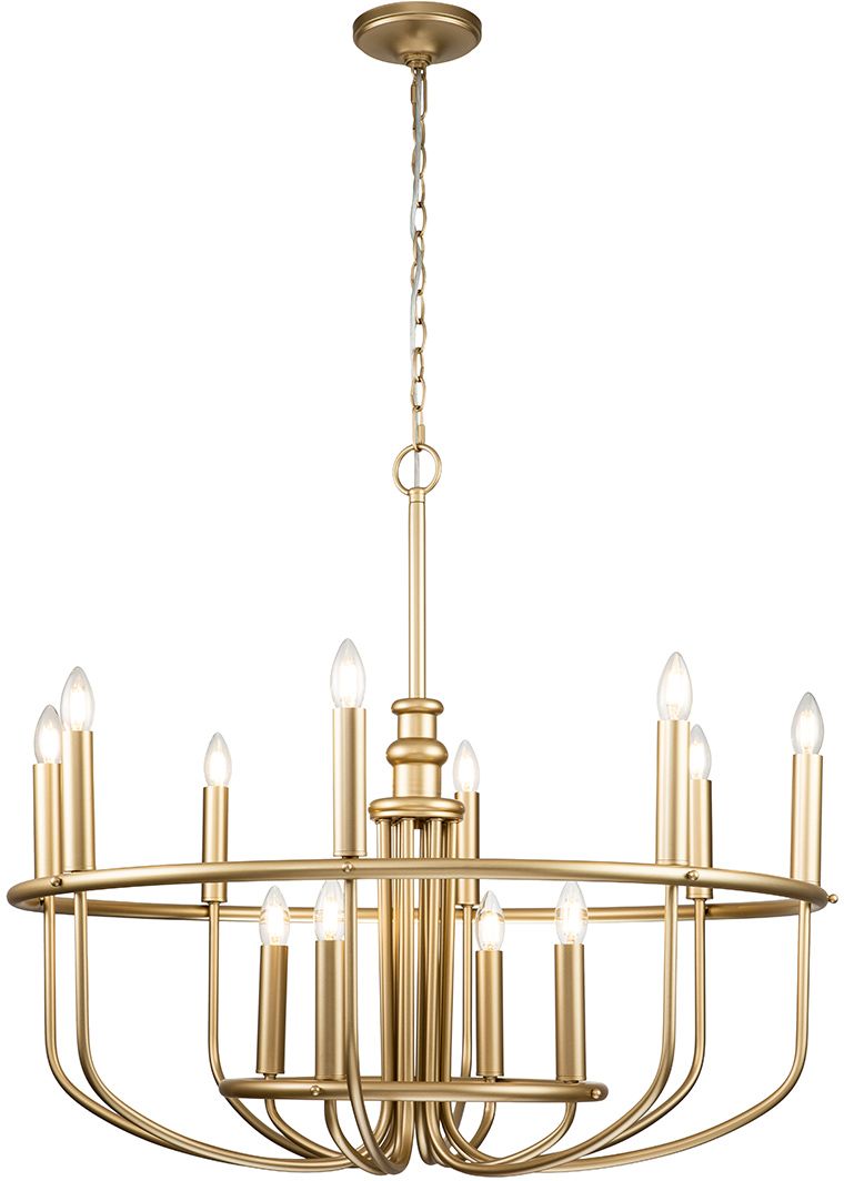 Elstead Lighting Capitol Hill Pendelleuchte x40 W messing KL-CAPITOL-HILL12-PNBR