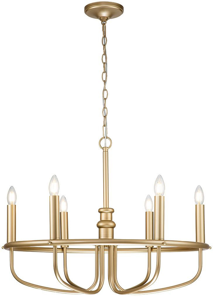 Elstead Lighting Capitol Hill Pendelleuchte 6x40 W messing KL-CAPITOL-HILL6-PNBR