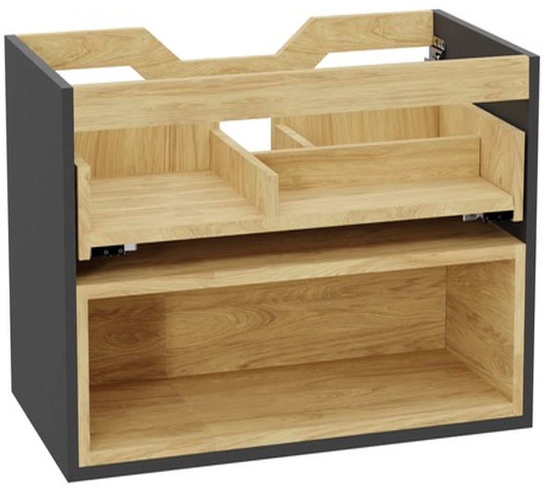 Excellent Tuto 2.0 Schrankkorpus 60x46.5x50 cm Unterschrank hängend grau-eiche MLEX.2171.600.GRBL