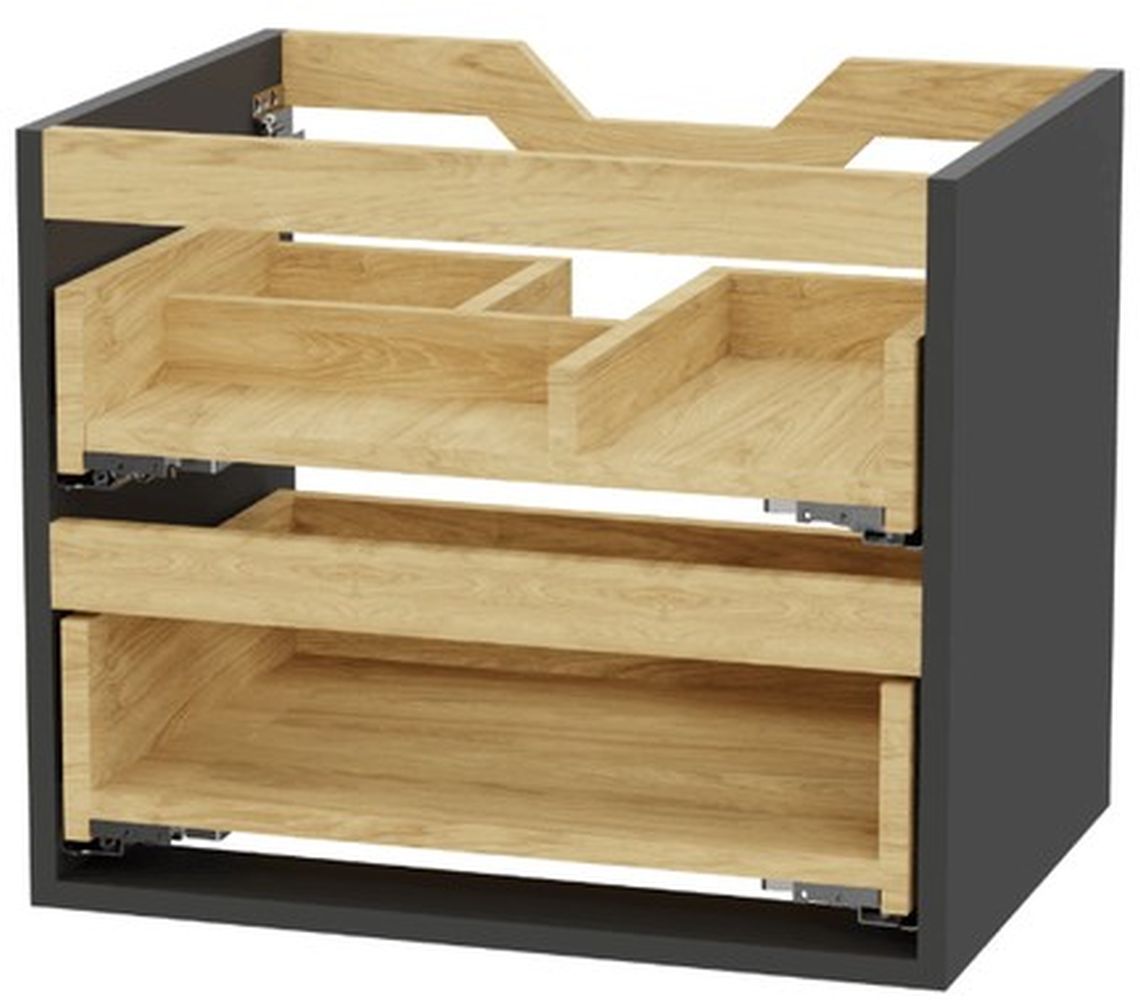 Excellent Tuto 2.0 Schrankkorpus 60x46.5x50 cm Unterschrank hängend grau-eiche MLEX.2172.600.GRBL