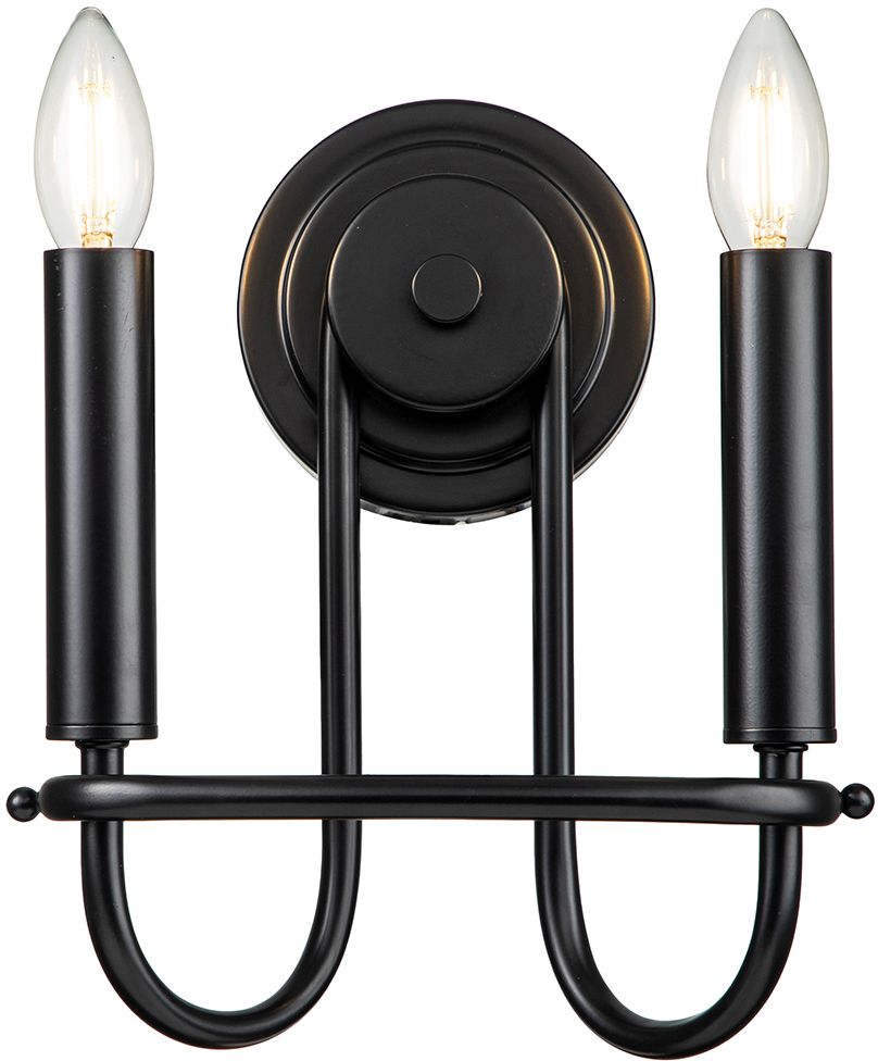 Elstead Lighting Capitol Hill Leuchter 2x40 W schwarz KL-CAPITOL-HILL2-BLK