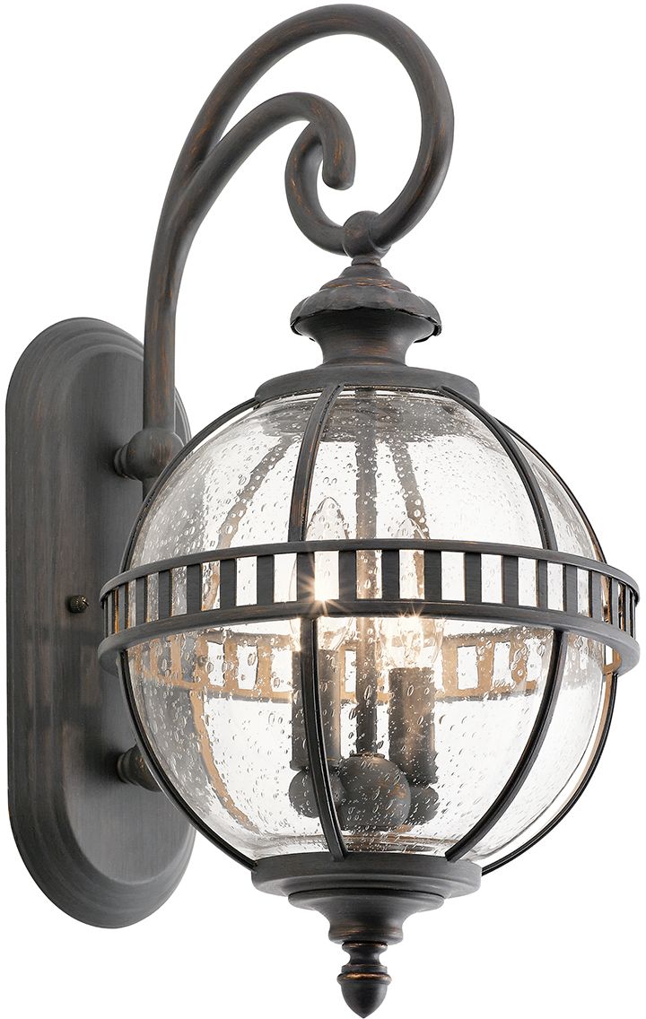 Elstead Lighting Halleron Außenwandleuchte 2x40 W grau-braun KL-HALLERON-2S