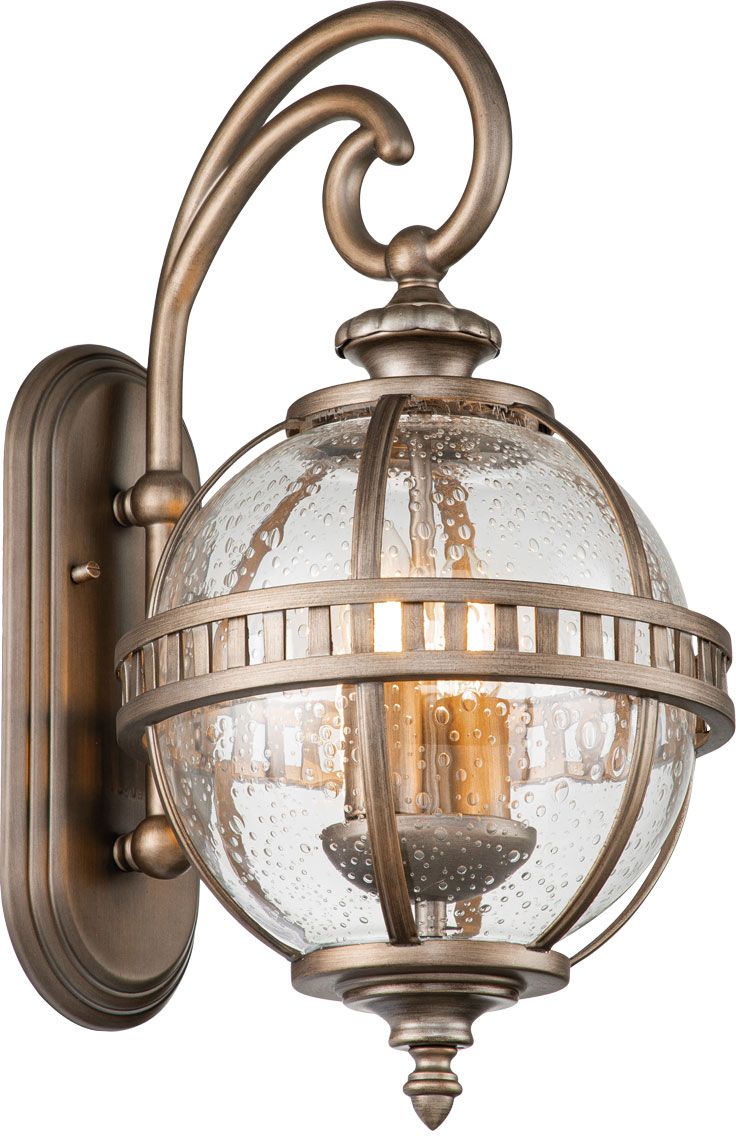 Elstead Lighting Halleron Außenwandleuchte 2x40 W braun KL-HALLERON-2S-BU