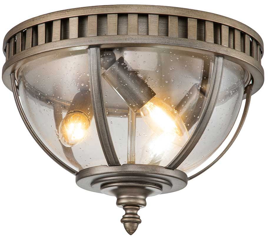 Elstead Lighting Halleron Deckenleuchte für den Außenbereich 3x40 W braun KL-HALLERON-F-BU
