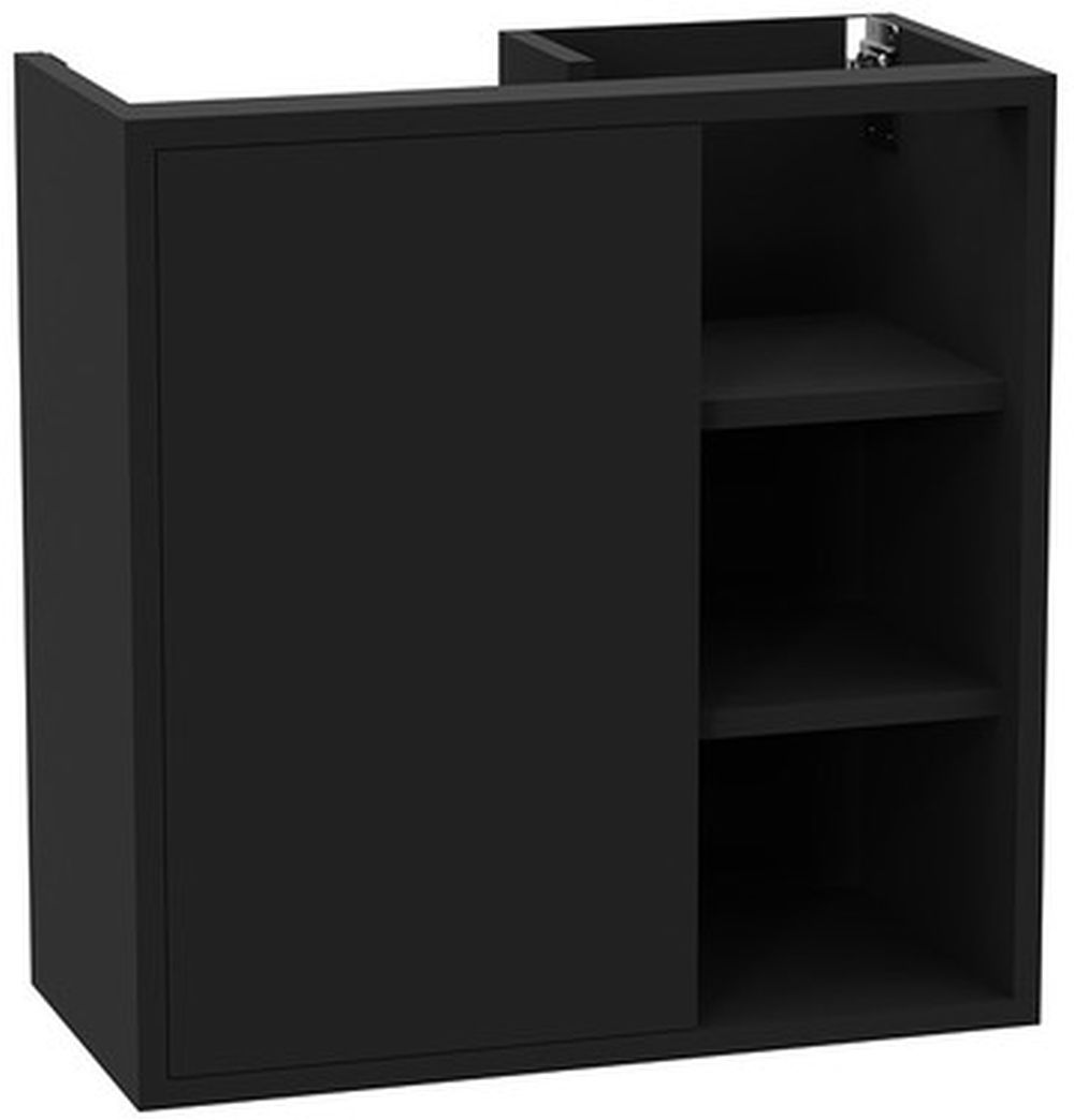 Excellent Ness Kabinett 57x28x60 cm Unterschrank hängend schwarz MLEX.8201.600.BL