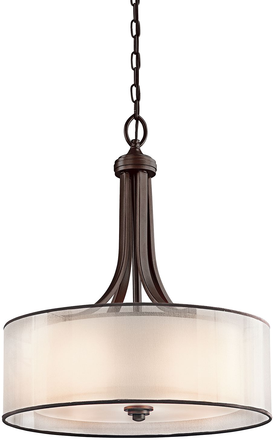 Elstead Lighting Lacey Pendelleuchte 4x40 W braun-cremig KL-LACEY-P-L-MB