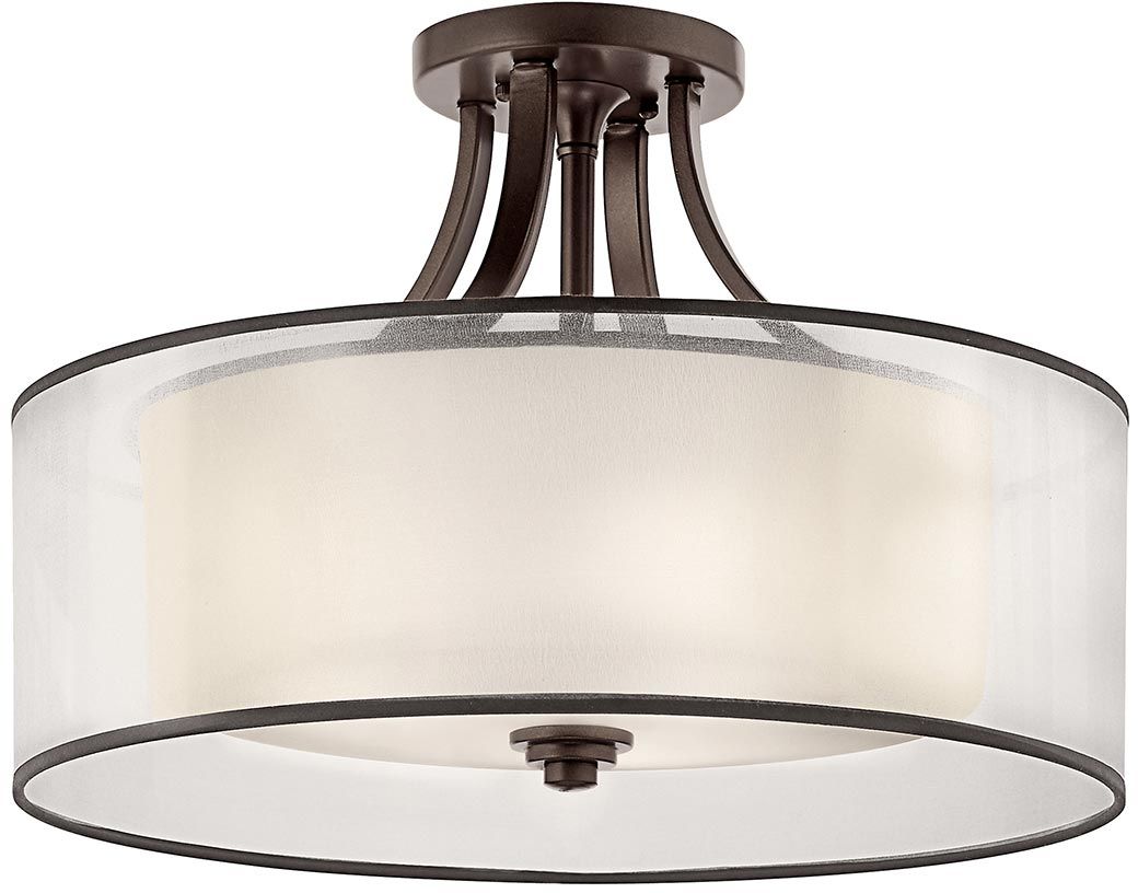 Elstead Lighting Lacey Deckenlampe 4x40 W braun-cremig KL-LACEY-SFM-MB