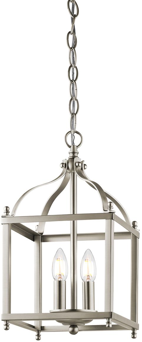 Elstead Lighting Larkin Pendelleuchte 2x60 W nickel KL-LARKIN-P-S-NI