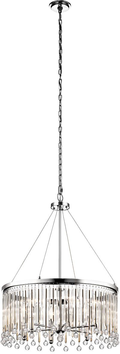 Elstead Lighting Piper Pendelleuchte 6x60 W chrom KL-PIPER-6P-PC