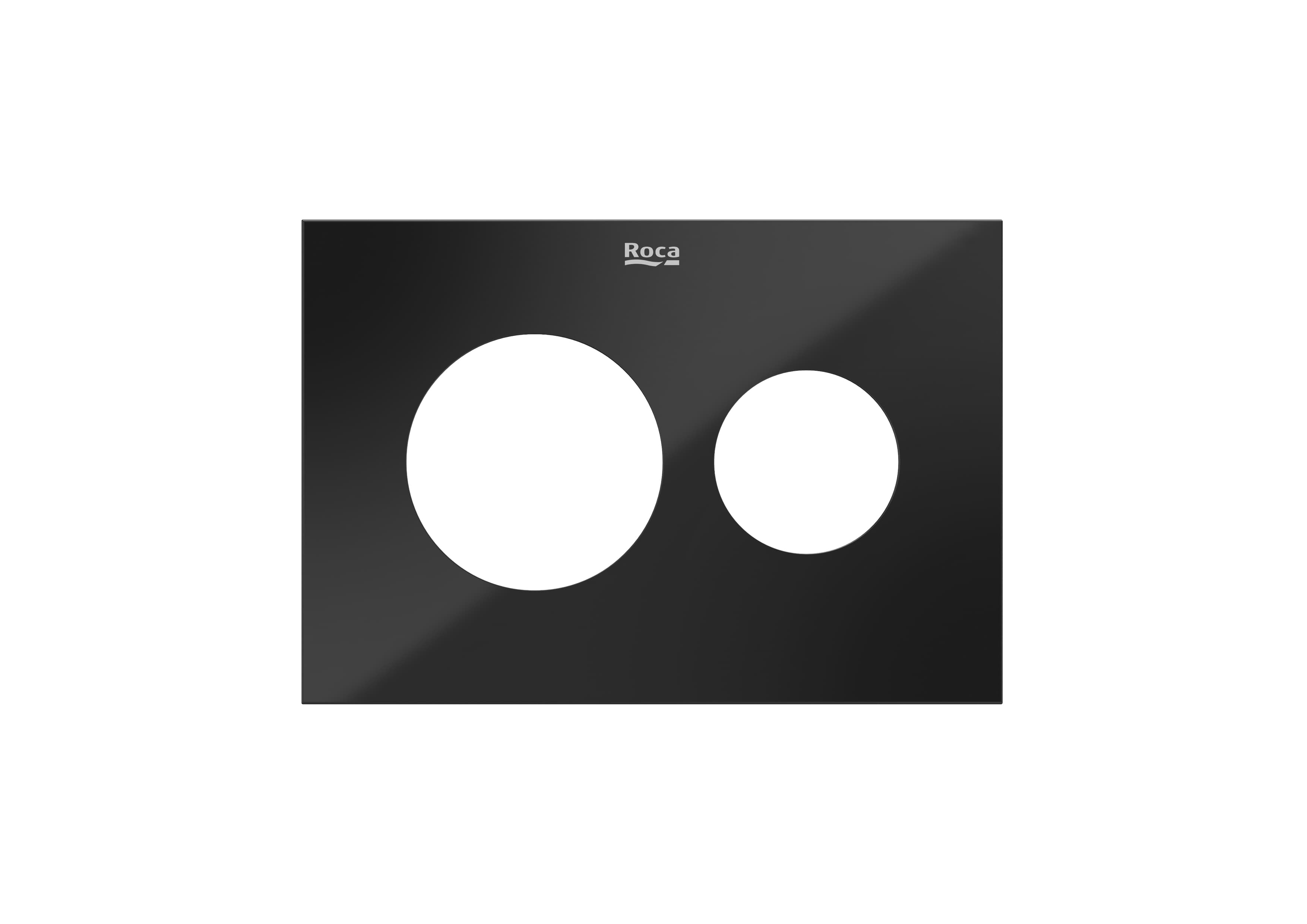 Roca Duplo S Bündige Tastenplatte für Toilette schwarz A890523388