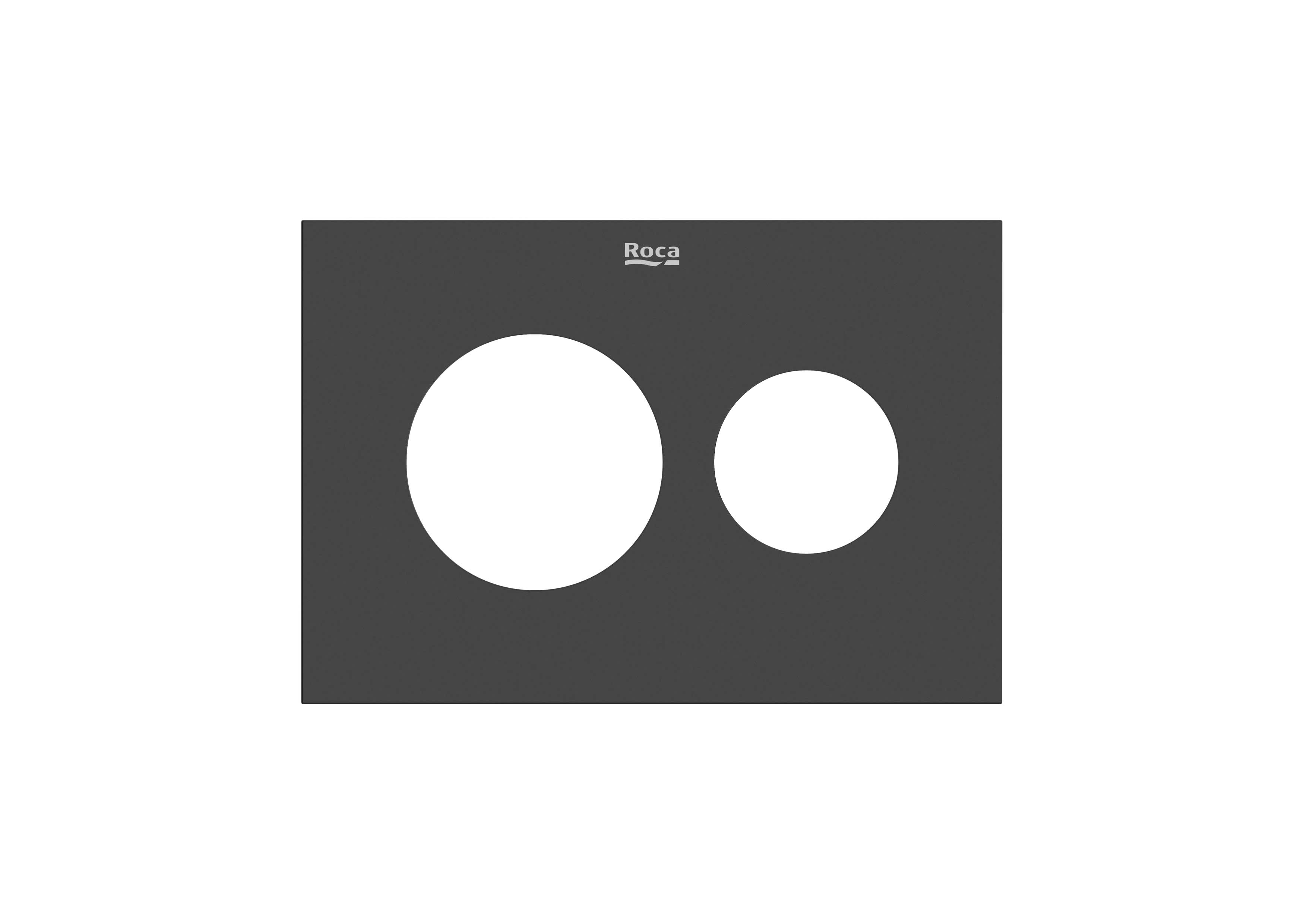 Roca Duplo S Bündige Tastenplatte für Toilette schwarz A8905233EE