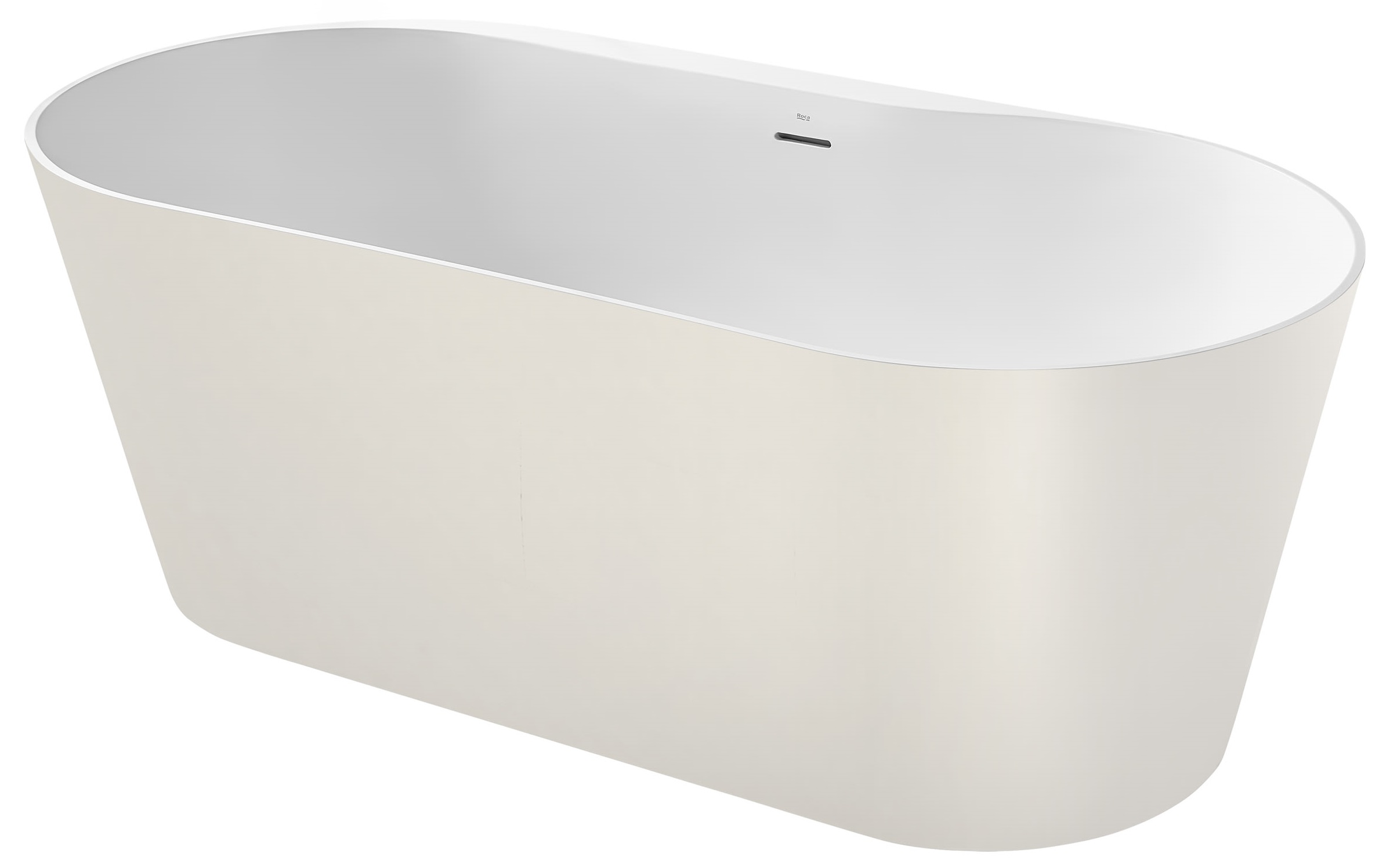 Roca Raina Freistehende Badewanne 159x79 cm oval weiß-zweifarbig A2484660B0