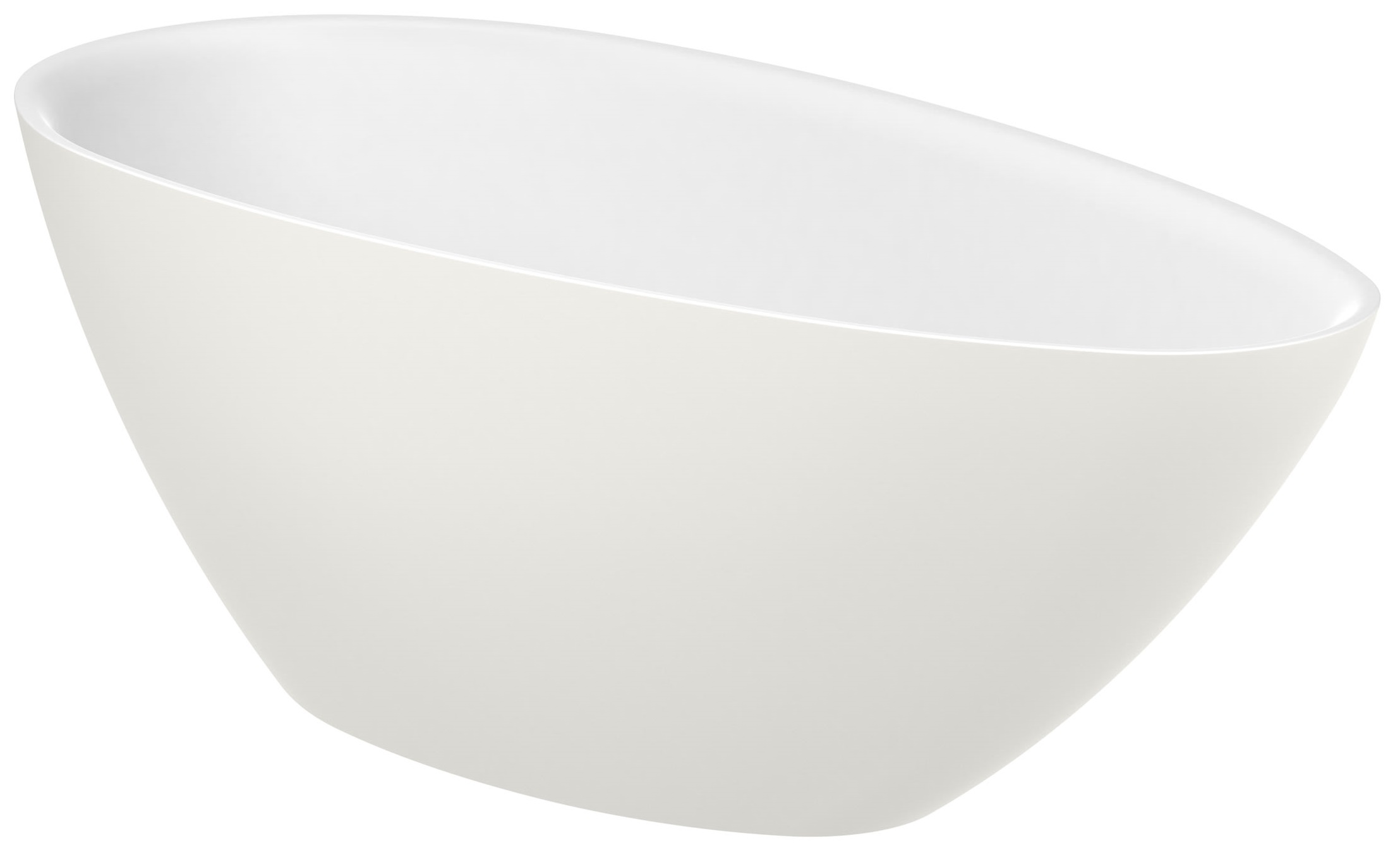 Roca Kauai Freistehende Badewanne 160x75 cm oval weiß-zweifarbig A2486170B0