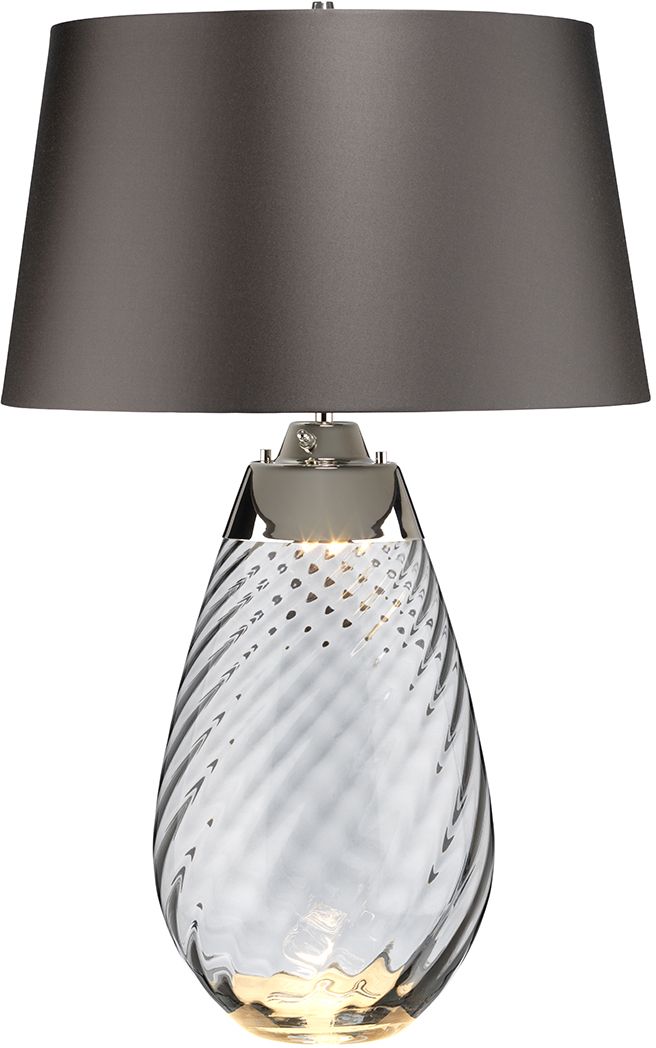 Elstead Lighting Lena Tischlampe 2x60 W grau LENA-TL-L-SMOKE