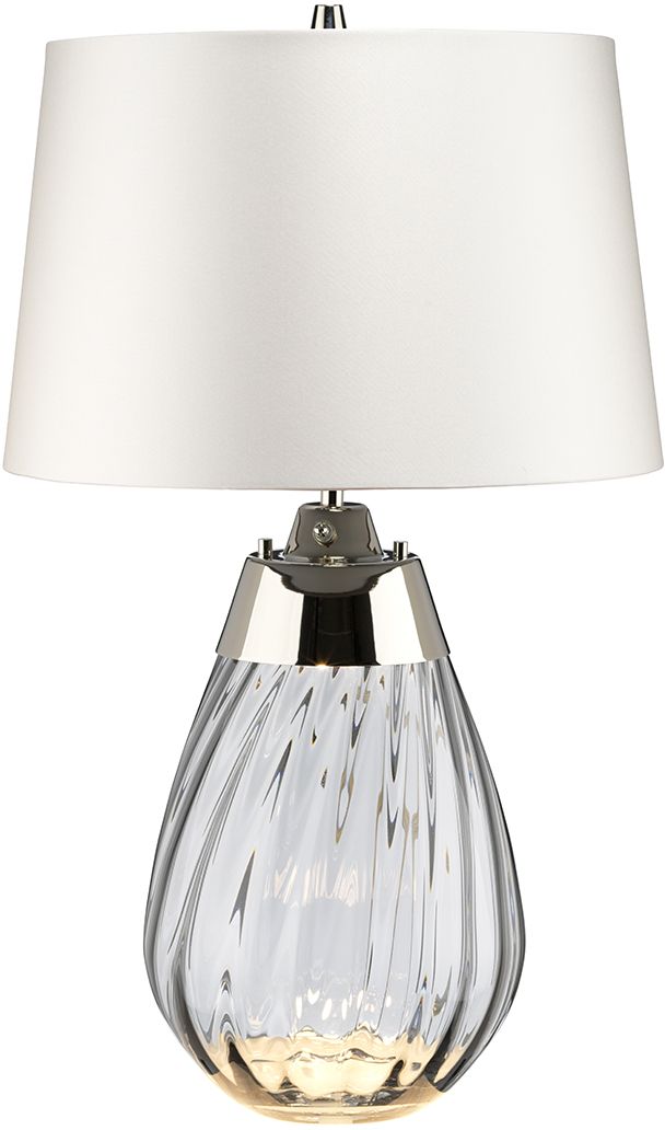 Elstead Lighting Lena Tischlampe 1x60 W satin LENA-TL-S-SMOKE-OWSS