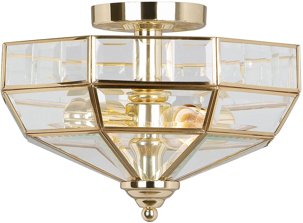 Elstead Lighting Old Park Deckenlampe 2x60 W messing OLD-PARK-PB