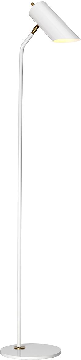 Elstead Lighting Quinto Stehlampe 1x8 W weiß-messing QUINTO-FL-WAB
