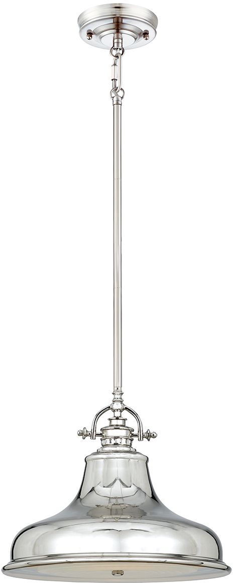 Elstead Lighting Emery Pendelleuchte 1x60 W silber QZ-EMERY-P-M-IS
