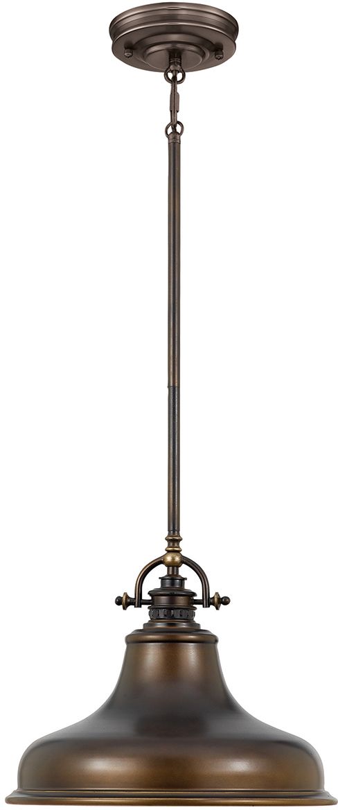 Elstead Lighting Emery Pendelleuchte 1x60 W braun QZ-EMERY-P-M-PN