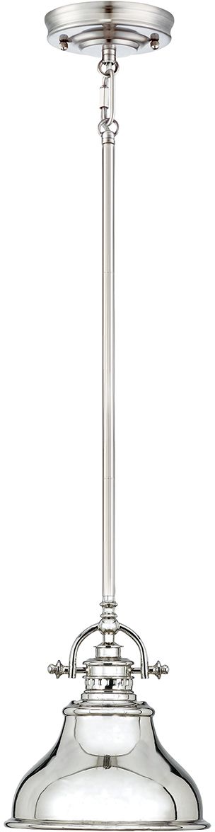 Elstead Lighting Emery Pendelleuchte 1x60 W silber QZ-EMERY-P-S-IS