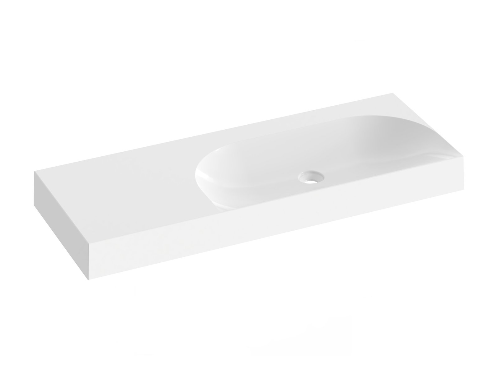 Ravak Lite Waschbecken 120x45 cm rechteckig Möbel weiß XJXL1312000