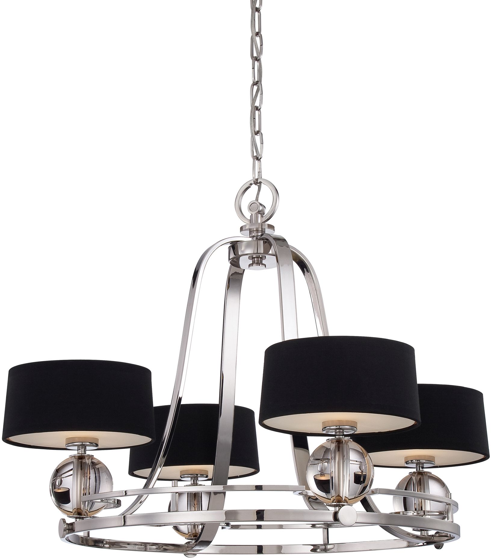 Elstead Lighting Gotham Pendelleuchte 4x3 W silber QZ-GOTHAM4