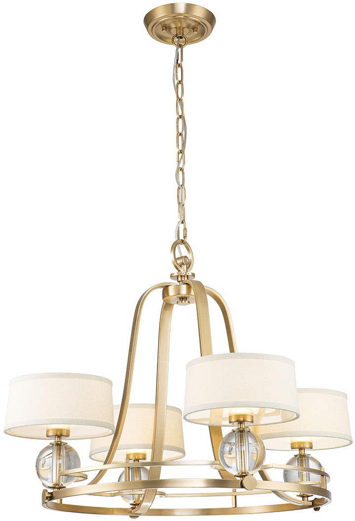 Elstead Lighting Gotham Pendelleuchte 4x3 W messing QZ-GOTHAM4-BB