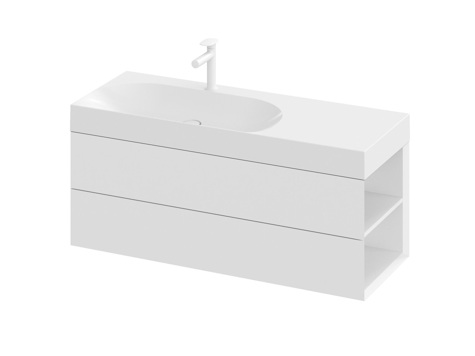 Ravak Lite Kabinett 120x45x43 cm Unterschrank hängend weiß X000001891