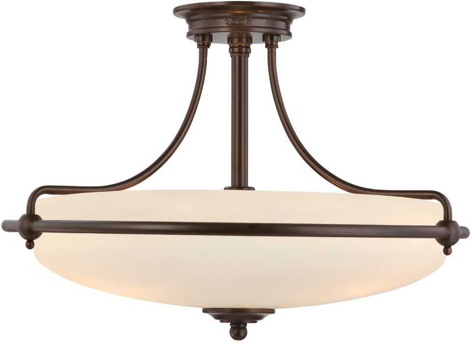 Elstead Lighting Griffin Deckenlampe 4x60 W braun QZ-GRIFFIN-SFM-PN