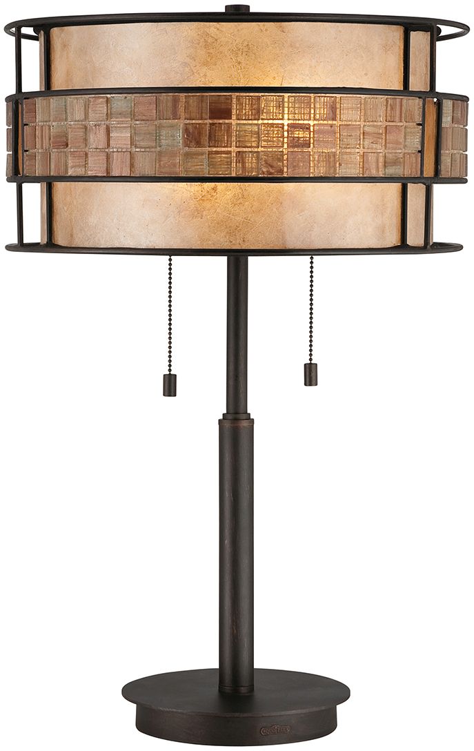 Elstead Lighting Laguna Tischlampe 2x60 W kupfer QZ-LAGUNA-TL