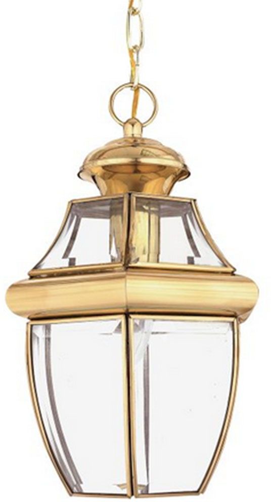 Elstead Lighting Newbury Pendelleuchte 1x60 W messing QZ-NEWBURY8-M-PB